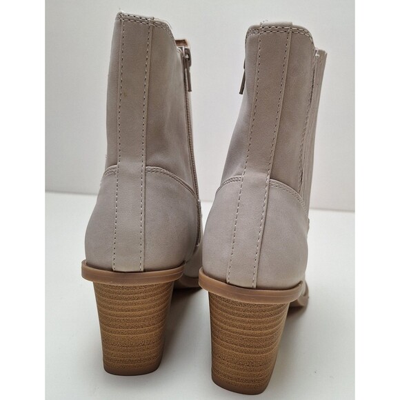 Lauren Conrad Verdana Heeled Zip Ankle Boots - Ivory - Women's Size 6 - NEW! - Picture 4 of 9